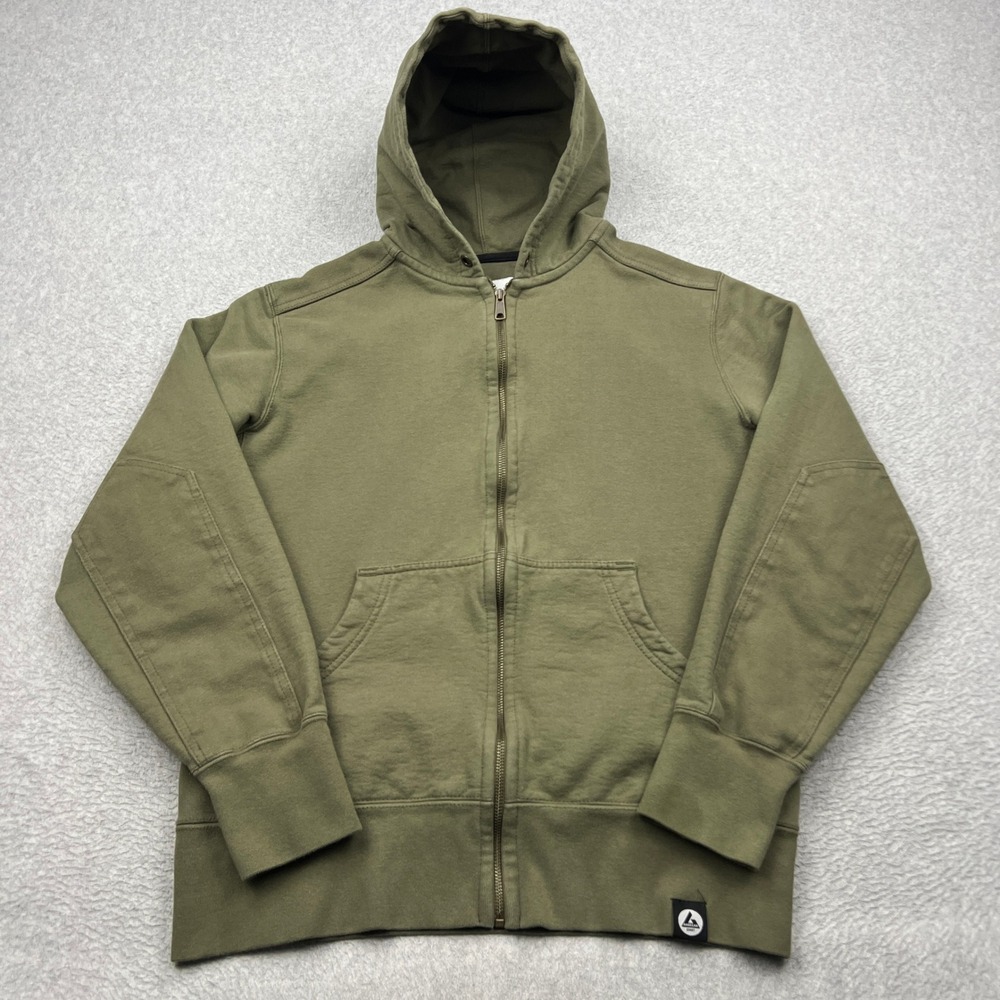 American Giant Hoodie Mens XL Green Full Zip Heavyweight 100% Cotton USA Made